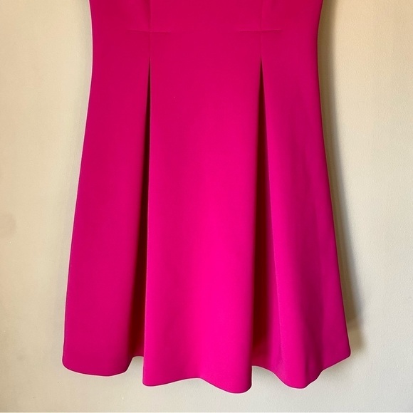 DKNY Fuchsia Sleeveless A-Line, Knee-Length Dress - Picture 3 of 12